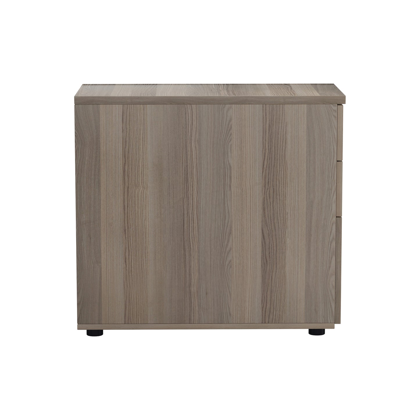 Jemini 3 Drawer Desk High Pedestal 404x800x730mm Grey Oak KF78951