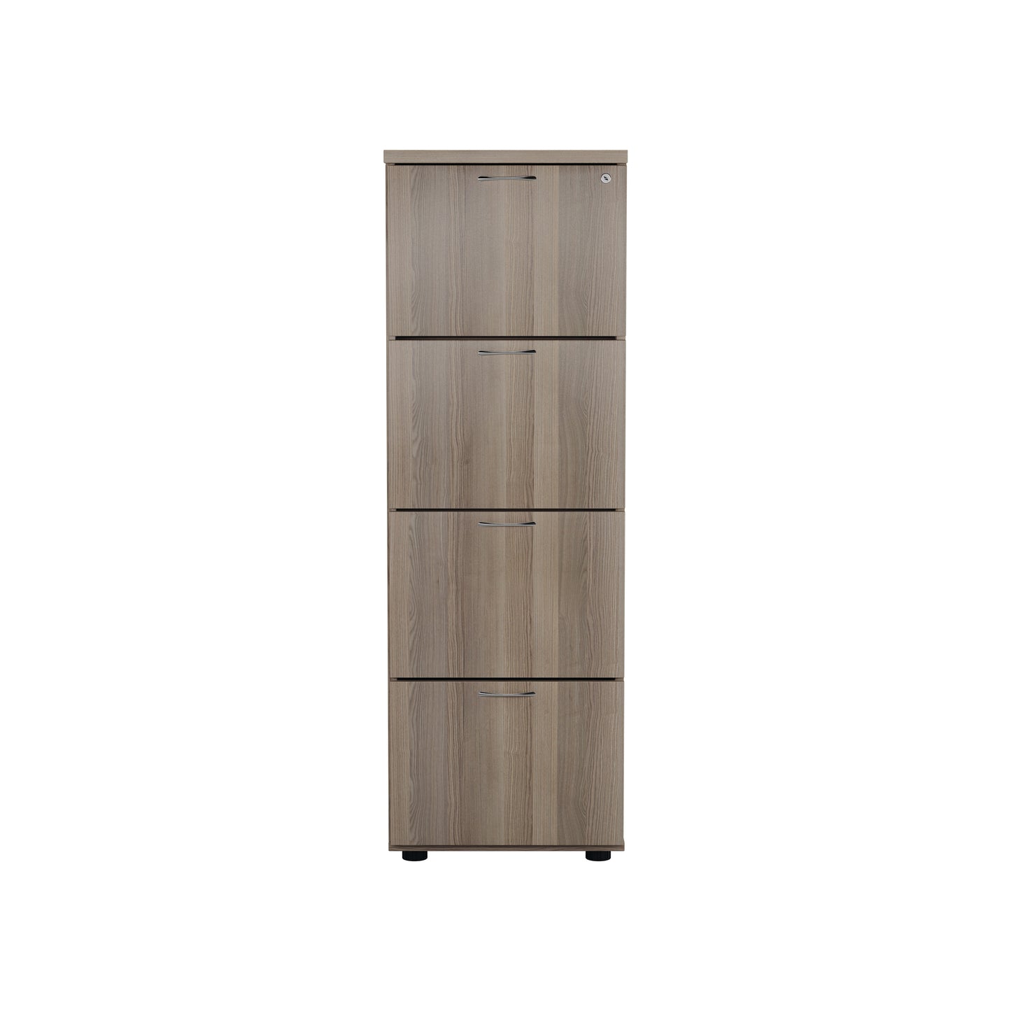 Jemini 4 Drawer Filing Cabinet 464x600x1365mm Grey Oak KF78955