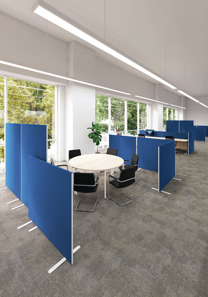 Jemini Floor Standing Screen 1200x25x1600mm Blue KF78991