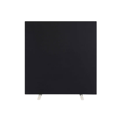 Jemini Floor Standing Screen 1600x25x1200mm Black KF79009