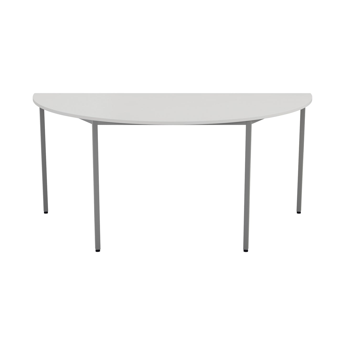 Jemini Semi Circular Multipurpose Table 1600x800x730mm White KF79033