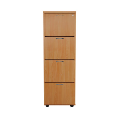 Jemini 4 Drawer Filing Cabinet 464x600x1365mm Beech KF79456