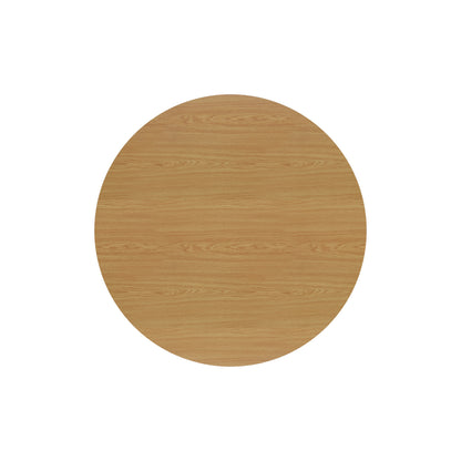 Jemini Round Meeting Table 1100x1100x730mm Nova Oak KF79884