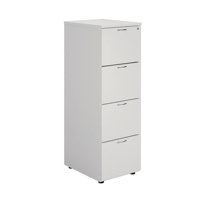 First 4 Drawer Filing Cabinet 464x600x1365mm White KF79920