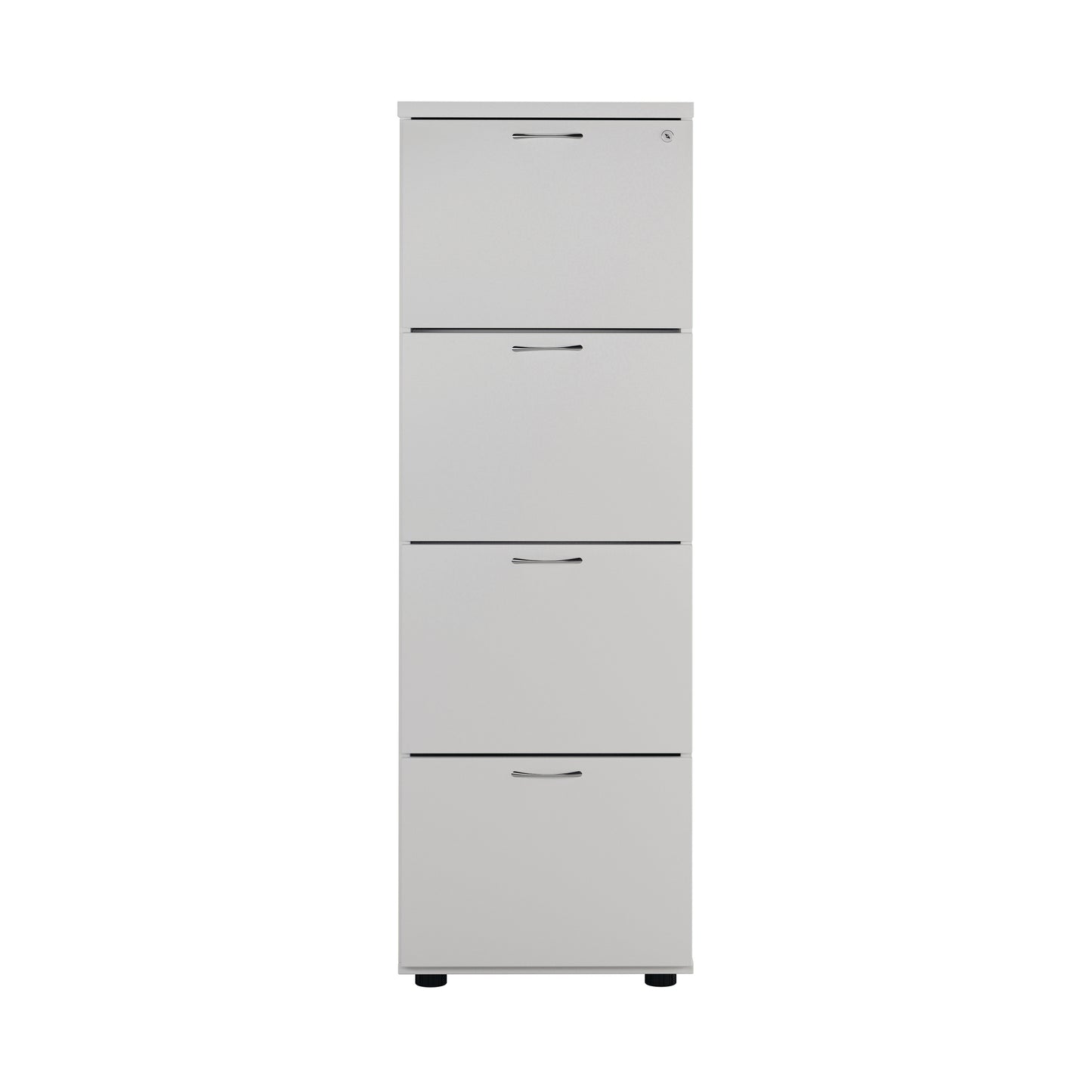 First 4 Drawer Filing Cabinet 464x600x1365mm White KF79920