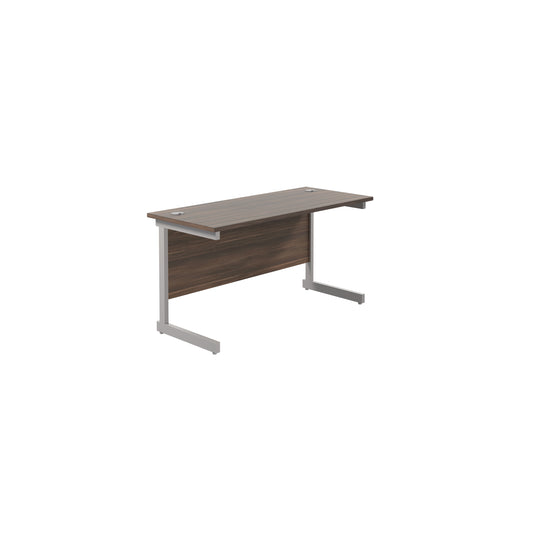Jemini Single Rectangular Desk 1200x600x730mm White/White KF800497