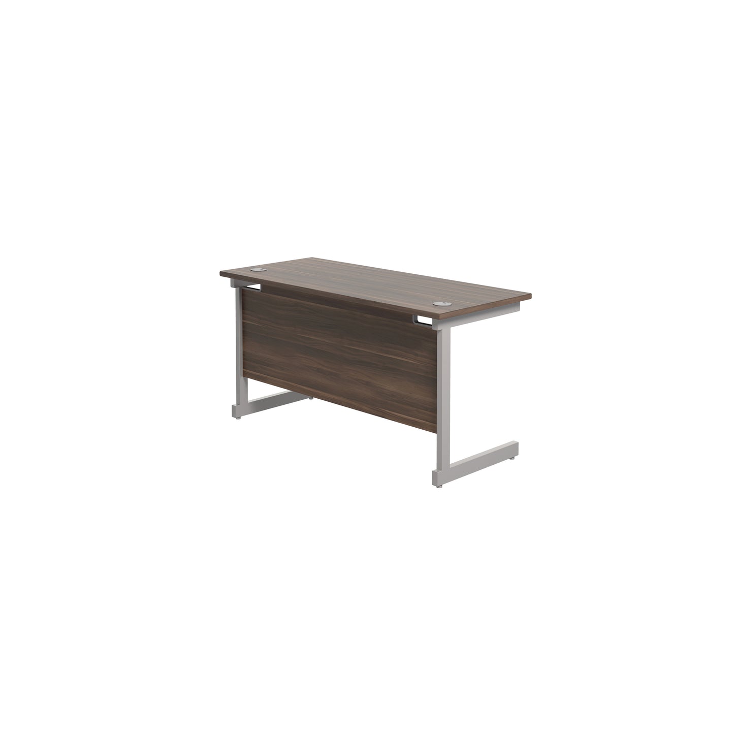 Jemini Single Rectangular Desk 1200x600x730mm White/White KF800497