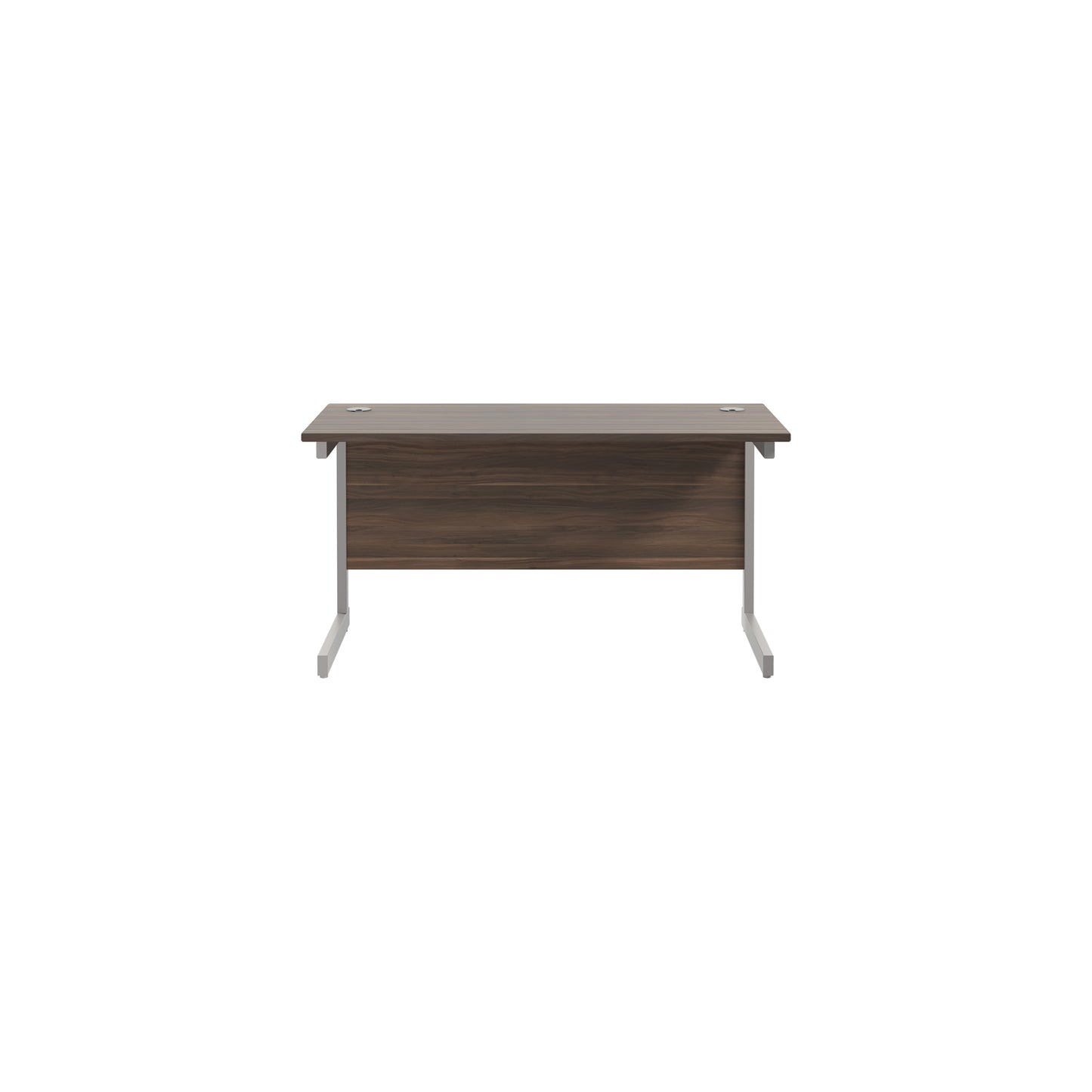 Jemini Single Rectangular Desk 1200x600x730mm White/White KF800497