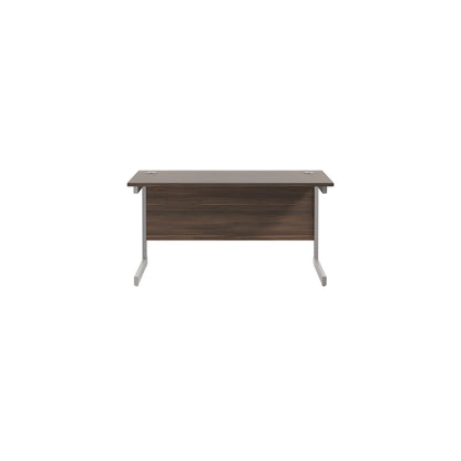 Jemini Single Rectangular Desk 1200x600x730mm White/White KF800497