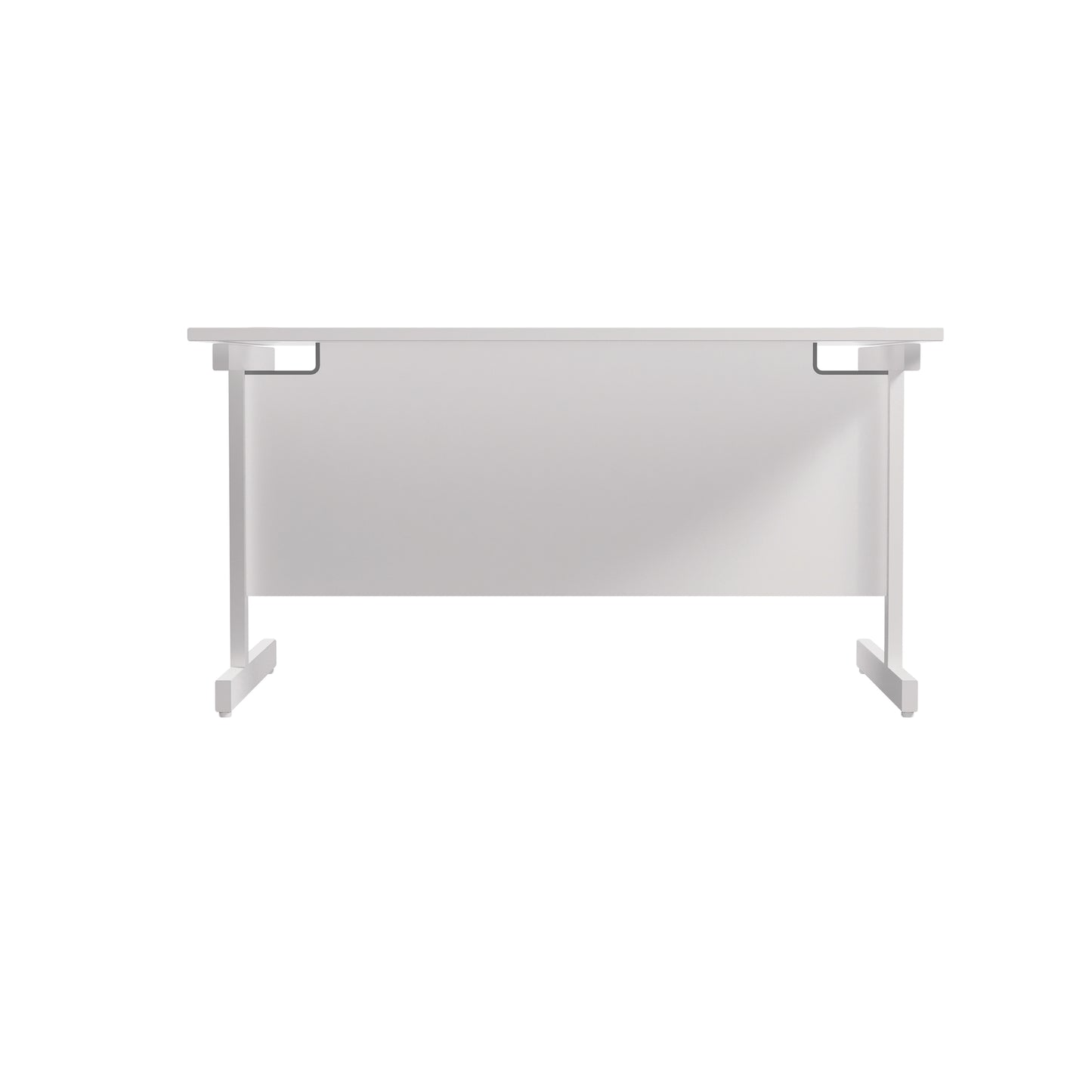 Jemini Single Rectangular Desk 1200x800x730mm White/White KF801099