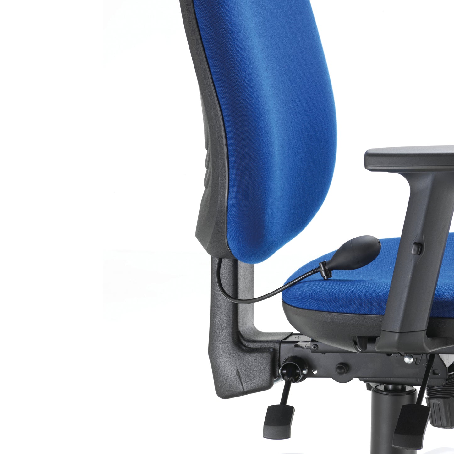 First Arista Aire High Back Ergonomic Operator Chair 675x580x1035-1230mm Blue KF80327