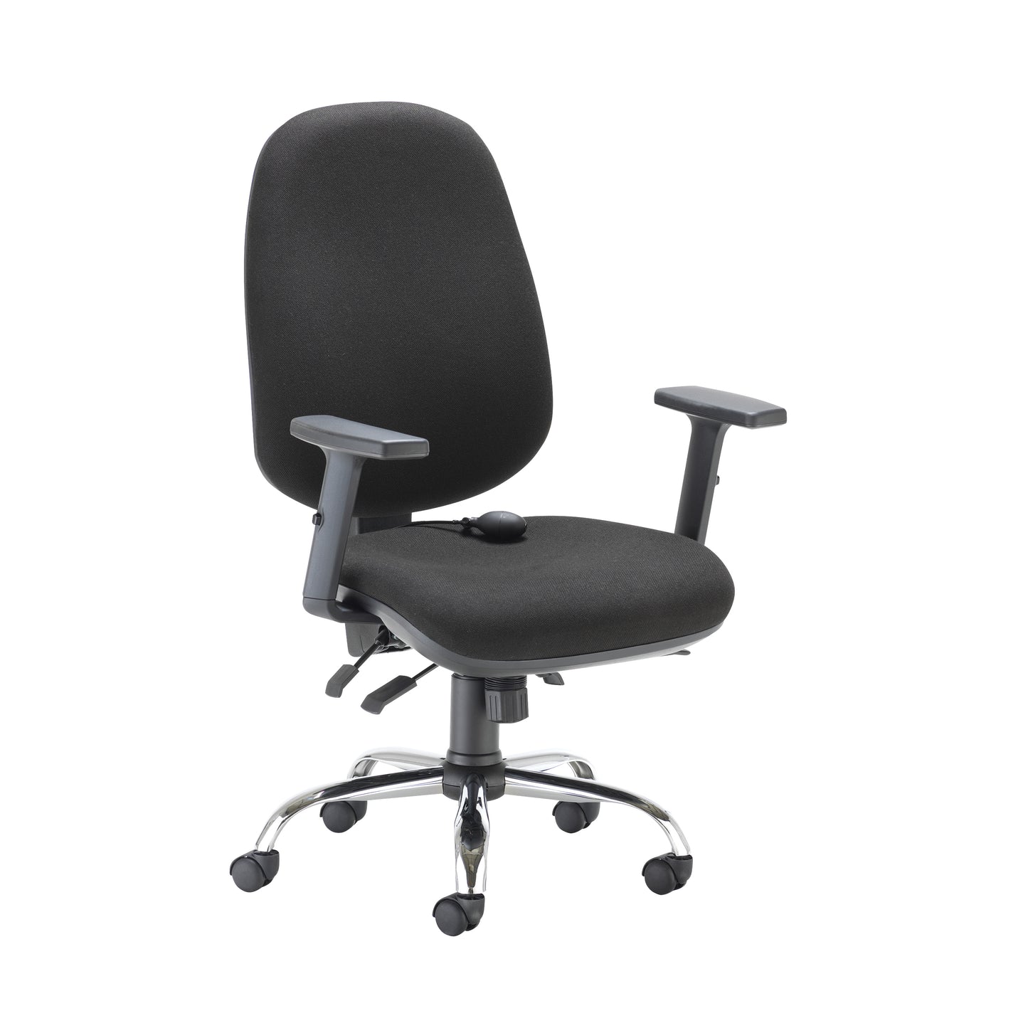 First Arista Aire High Back Ergonomic Operator Chair 675x580x1035-1230mm Black KF80331