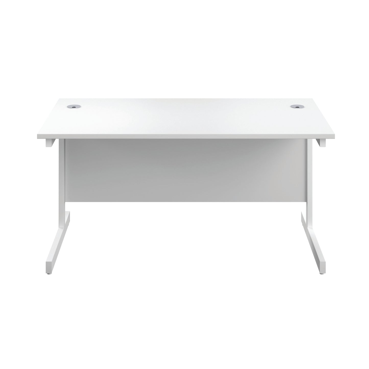 First Rectangular Cantilever Desk 1800x800x730mm White/White KF803546