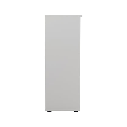 First 3 Shelf Wooden Bookcase 800x450x1200mm White KF803676
