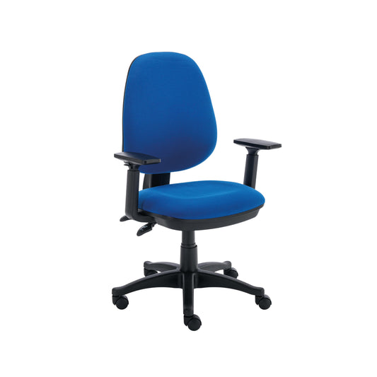 Astin Nesta Operator Chair with Adjustable Arms 590x900x1050mm Royal Blue KF803947