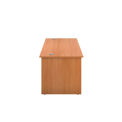 Jemini Rectangular Panel End Desk 1600x800x730mm Beech KF804468