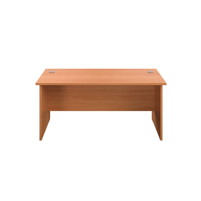 Jemini Rectangular Panel End Desk 1600x800x730mm Beech KF804468