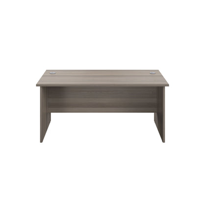 Jemini Rectangular Panel End Desk 1600x800x730mm Grey Oak KF804475