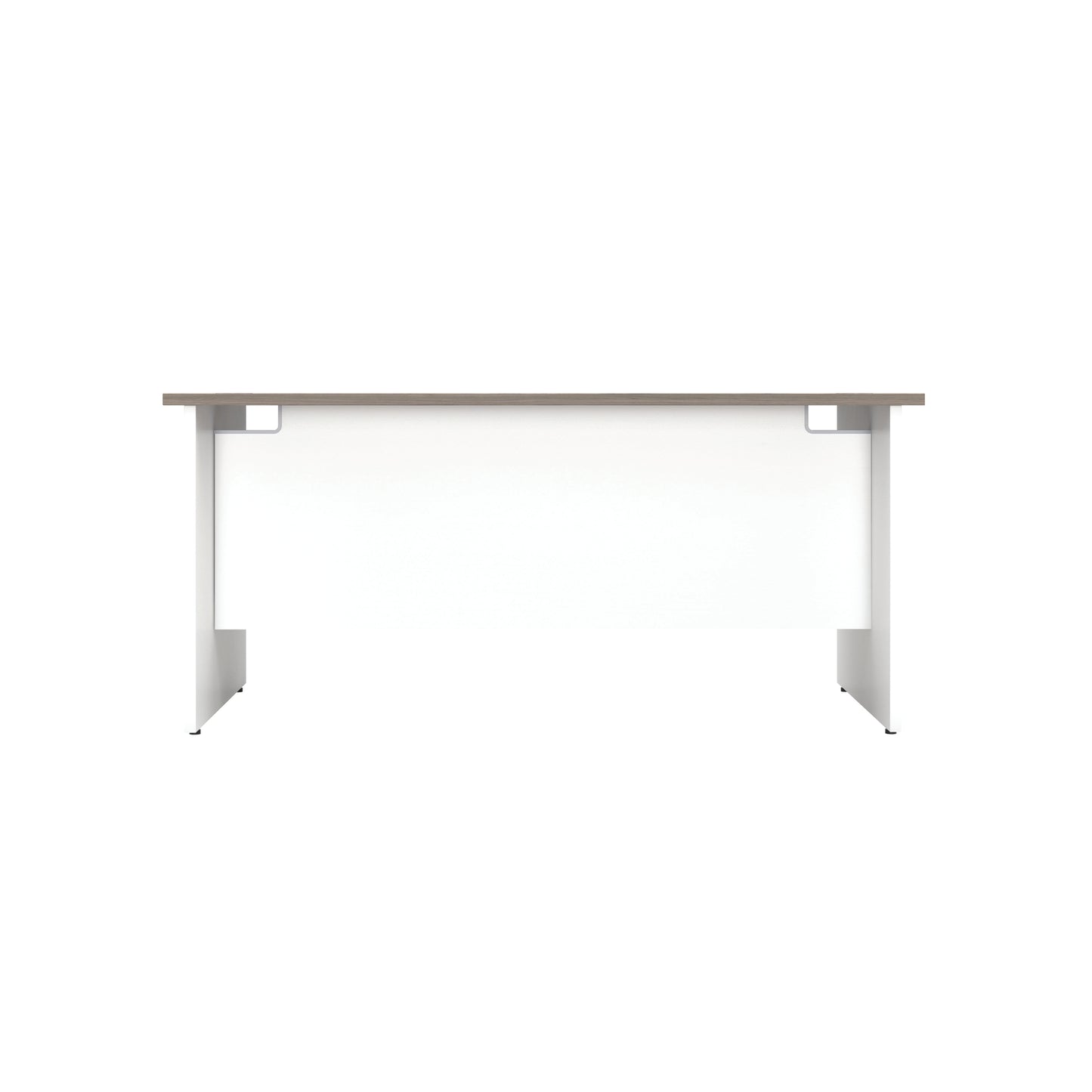 Jemini Rectangular Panel End Desk 1400x800x730mm Grey Oak KF804710
