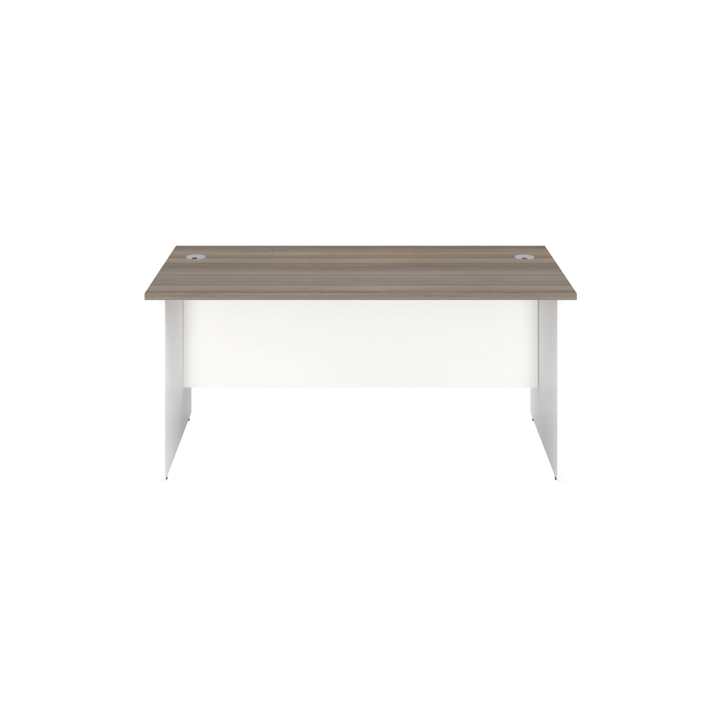 Jemini Rectangular Panel End Desk 1400x800x730mm Grey Oak KF804710