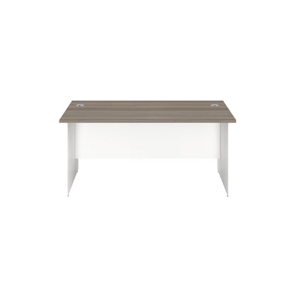 Jemini Rectangular Panel End Desk 1400x800x730mm Grey Oak KF804710