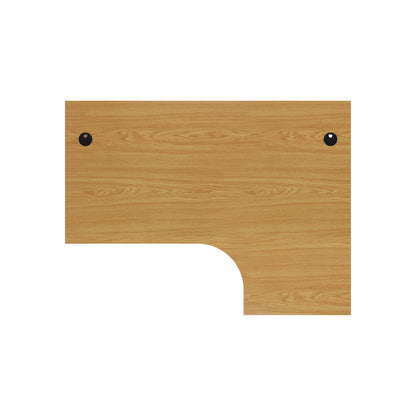 Jemini Radial Right Hand Panel End Desk 1800x1200x730mm Nova Oak KF805205