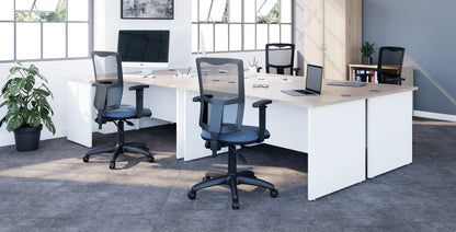 Jemini Radial Right Hand Panel End Desk 1800x1200x730mm Nova Oak KF805205