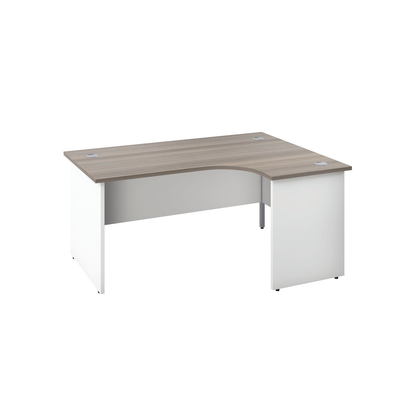 Jemini Switch Radial Right Hand 1600x1200x730mm Grey Oak KF805434