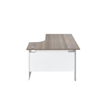 Jemini Switch Radial Right Hand 1600x1200x730mm Grey Oak KF805434