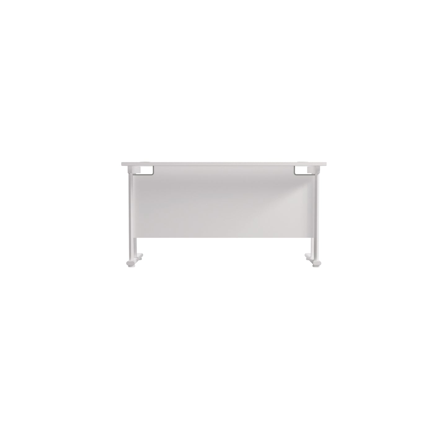 Jemini Rectangular Cantilever Desk 1200x600x730mm White/White KF806295