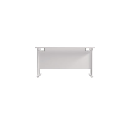 Jemini Rectangular Cantilever Desk 1200x600x730mm White/White KF806295