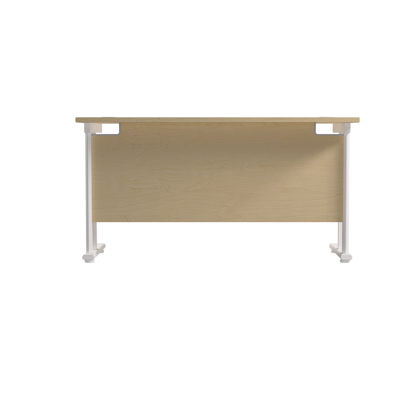 Jemini Rectangular Cantilever Desk 1200x600x730mm Maple/White KF806301
