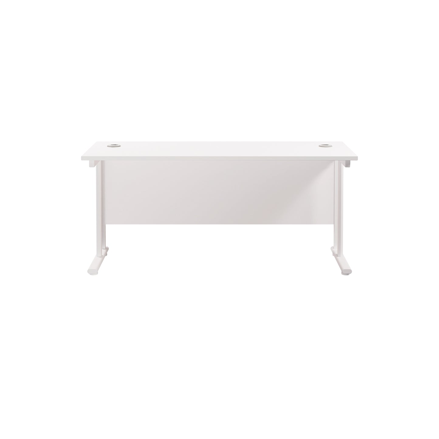 Jemini Rectangular Cantilever Desk 1800x600x730mm White/White KF806653