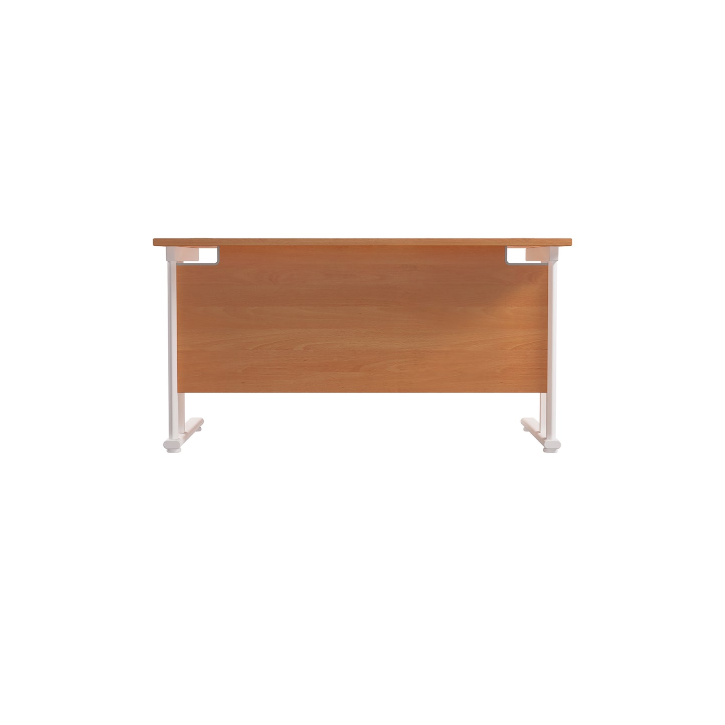 Jemini Rectangular Cantilever Desk 1400x800x730mm Beech/White KF806981