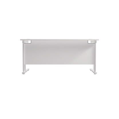 Jemini Rectangular Cantilever Desk 1600x800x730mm White/White KF807131