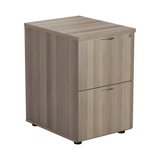 Jemini Essentials 2 Drawer Filing Cabinet 464x600x710mm Grey Oak KF81090