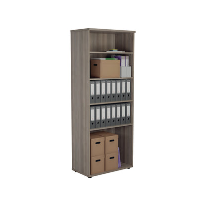 Jemini Wooden Bookcase 800x450x2000mm Grey Oak KF811169