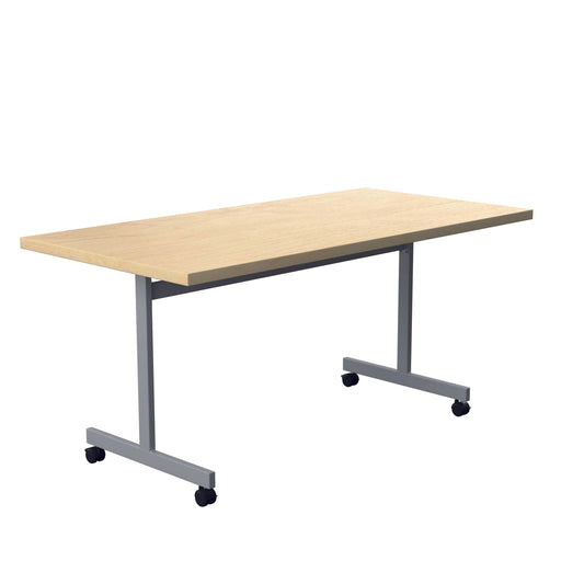 Jemini Tilting Table 1600x700x730mm Maple/Silver KF816504