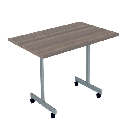 Jemini Rectangular Tilting Table 1200x800x720mm Grey Oak/Silver KF816790