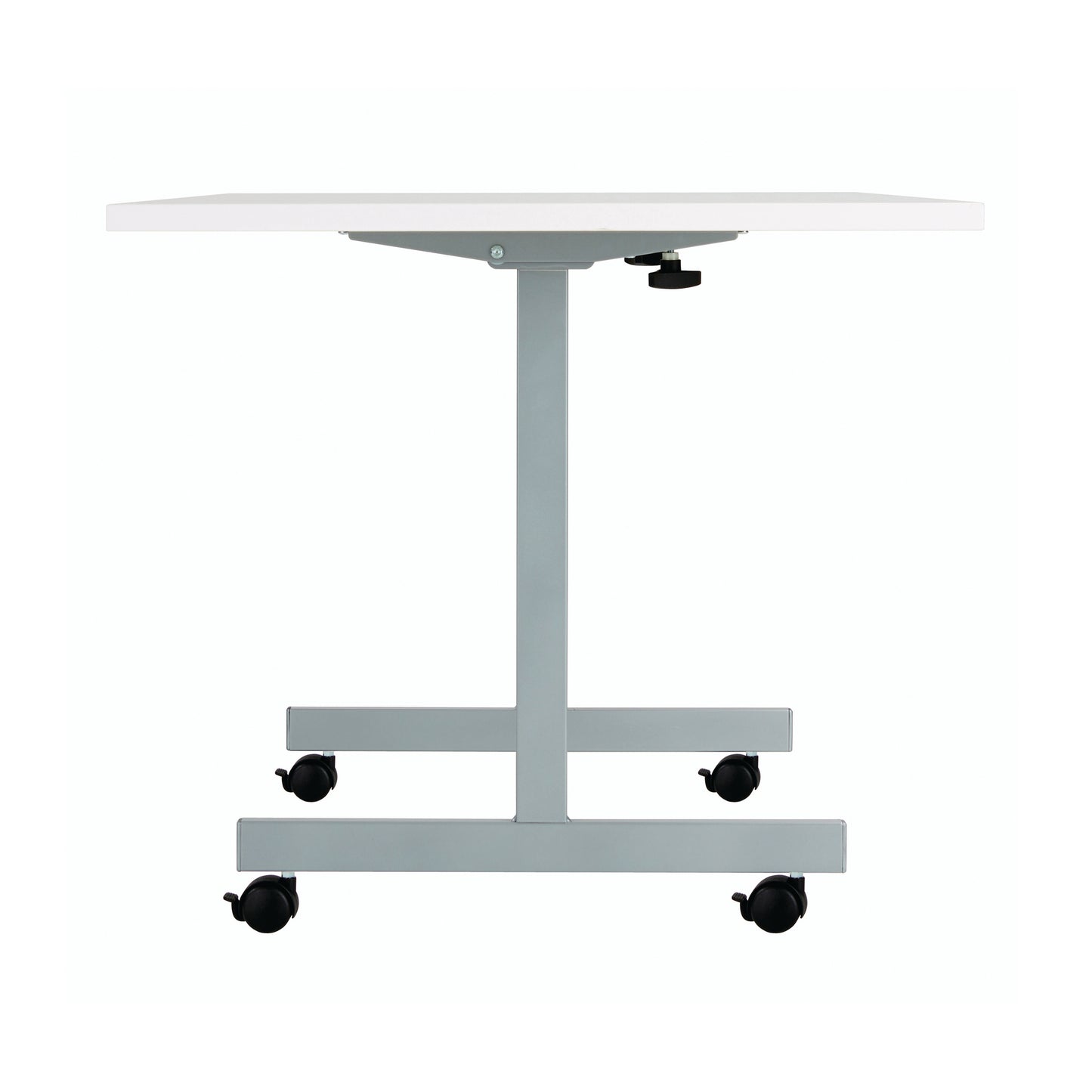 Jemini Rectangular Tilting Table 1600x700x720mm White/Silver KF816869