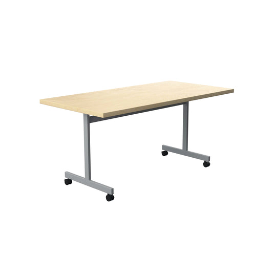 Jemini Rectangular Tilting Table 1600x800x720mm Maple/Silver KF818511