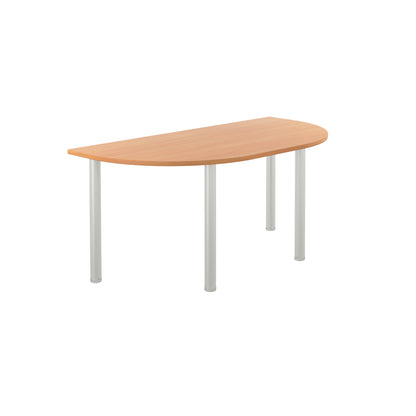 Jemini Semi Circular Multipurpose Table 1600x800x730mm Beech KF819899