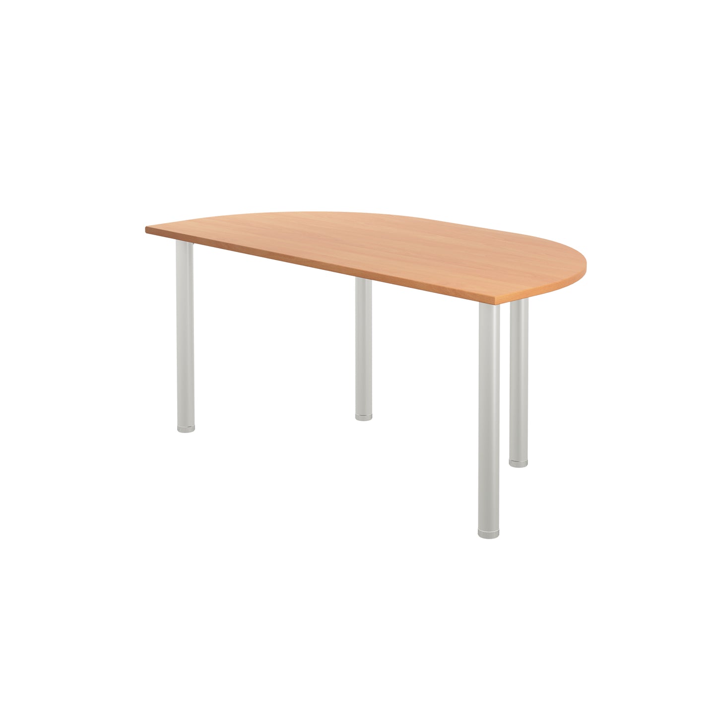 Jemini Semi Circular Multipurpose Table 1600x800x730mm Beech KF819899