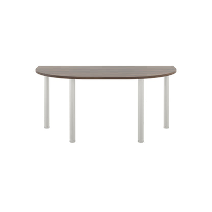 Jemini Semi Circular Multipurpose Table 1600x800x730 Walnut KF819905