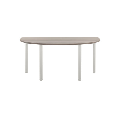 Jemini Semi Circular Multipurpose Table 1600x800x730 Grey Oak KF819912