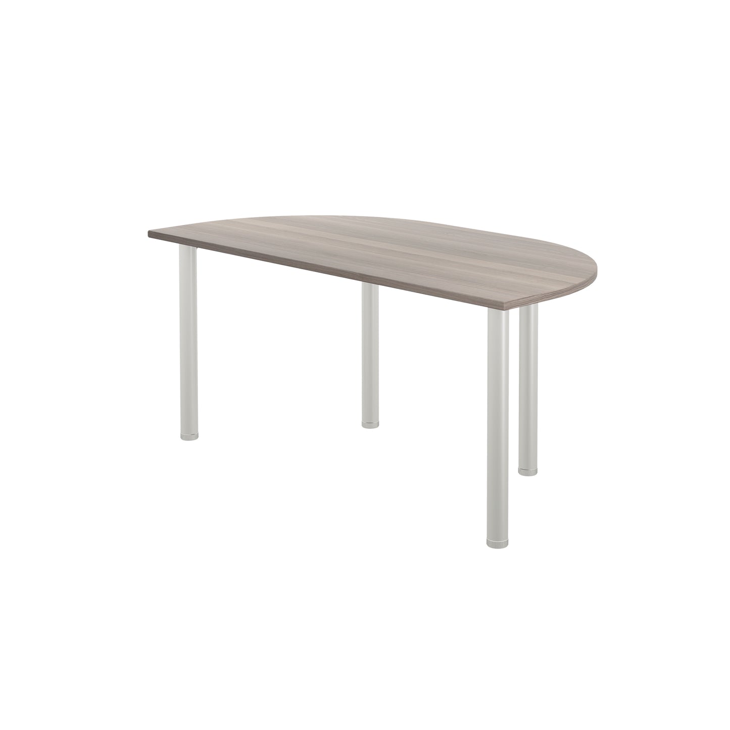 Jemini Semi Circular Multipurpose Table 1600x800x730 Grey Oak KF819912