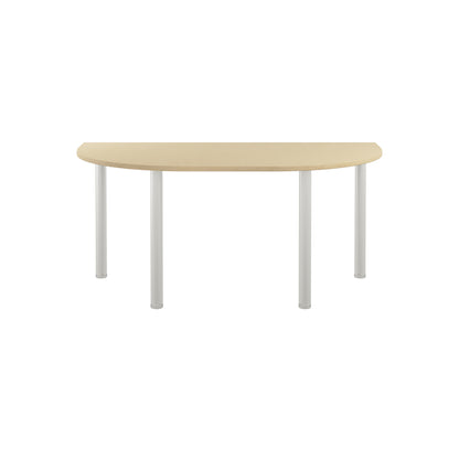 Jemini Semi Circular Multipurpose Table 1600x800x730mm Maple KF819929