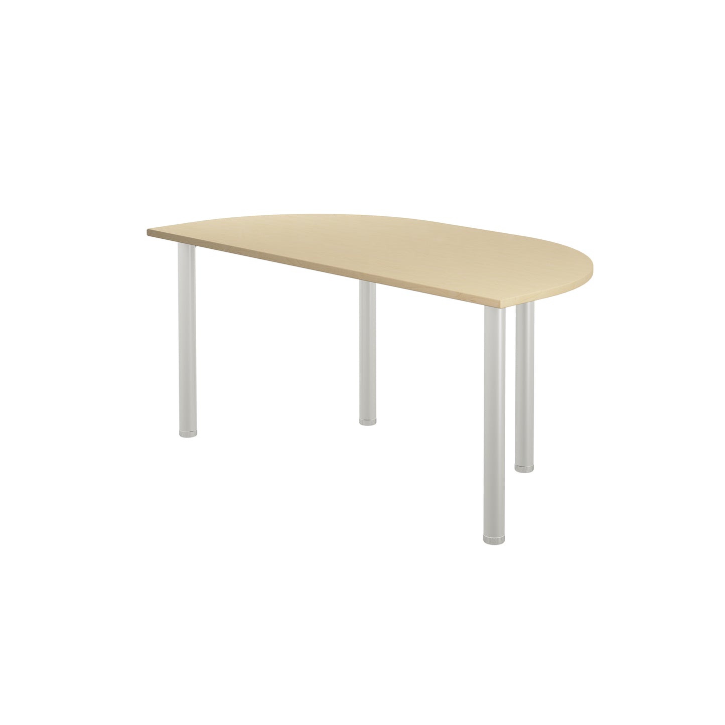 Jemini Semi Circular Multipurpose Table 1600x800x730mm Maple KF819929