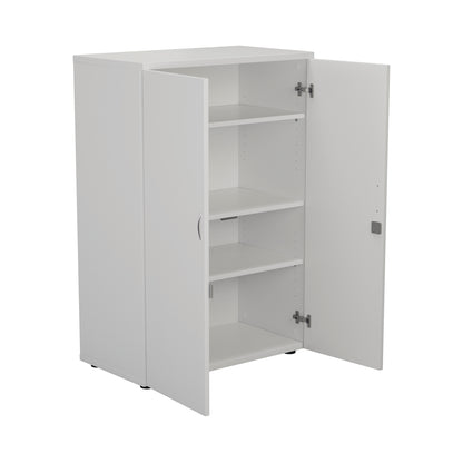 First Wooden Storage Cupboard 800x450x1200mm White KF820925