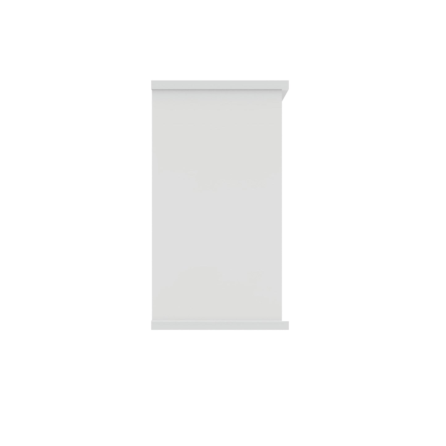 Polaris Bookcase 1 Shelf 800x400x730mm Arctic White KF821086
